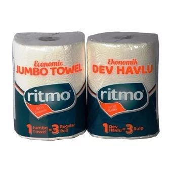 Ritmo Dev 2 Katlı 270 Yaprak 2'li Rulo Kağıt Havlu
