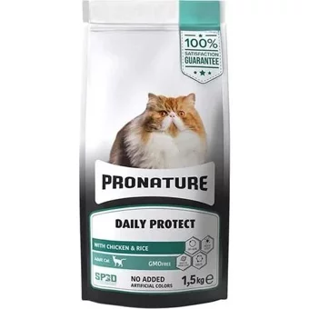 Pronature Daily Protect Tavuklu Ve Pirinçli Yetişkin Kedi Maması 1,5 Kg