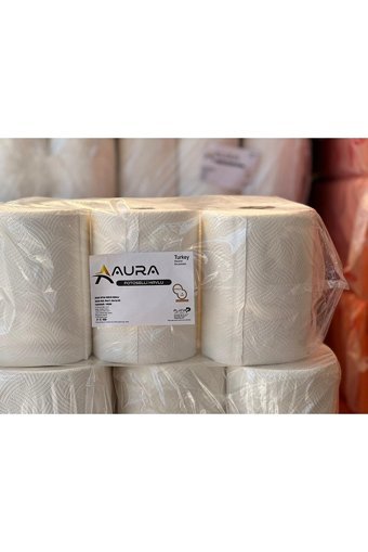 Aura Hareketli Fotoselli 2 Katlı 6'lı Rulo Kağıt Havlu