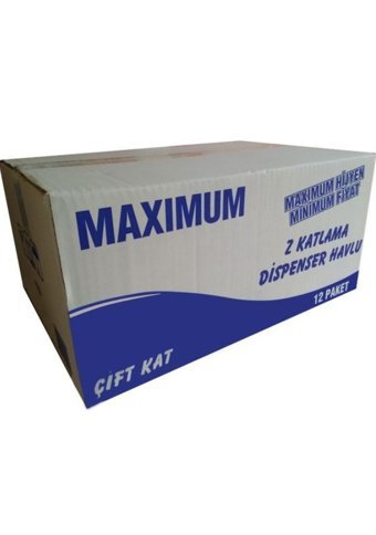 Maximum Dispenser 2 Katlı 100 Yaprak 12'li Z Katlama Kağıt Havlu