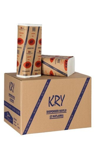 Kry Dispenser 2 Katlı 200 Yaprak Tekli Z Katlama Kağıt Havlu