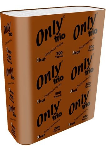 Only Trio 3 Katlı 200 Yaprak 12'li Z Katlama Kağıt Havlu