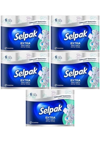 Selpak Extra 3 Katlı 30'lu Rulo Kağıt Havlu