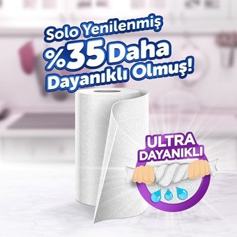 Solo Dev 2 Katlı Tekli Rulo Kağıt Havlu