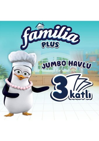 Familia Jumbo Plus 3 Katlı 6'lı Rulo Kağıt Havlu