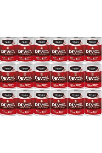 Flodex Dev 2 Katlı 18'li Rulo Kağıt Havlu