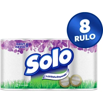Solo Akıllı Seçim 2 Katlı 8'li Rulo Kağıt Havlu