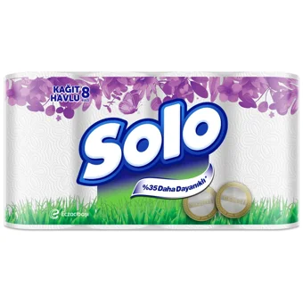 Solo Akıllı Seçim 2 Katlı 8'li Rulo Kağıt Havlu
