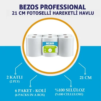 Bezos Professional 2 Katlı 4x6'lı Rulo Kağıt Havlu
