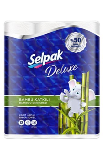 Selpak Deluxe 3 Katlı 24'lü Rulo Kağıt Havlu