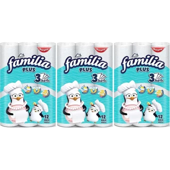 Familia Plus 3 Katlı 36'lı Rulo Kağıt Havlu