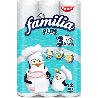 Familia Plus 3 Katlı 36'lı Rulo Kağıt Havlu