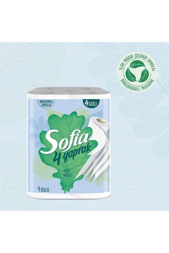 Sofia 4 Katlı 4'lü Rulo Kağıt Havlu