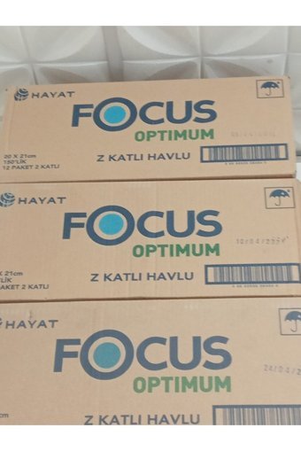 Focus 2 Katlı 150 Yaprak 12'li Z Katlama Kağıt Havlu