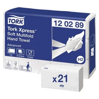 Tork Advenced Soft 2 Katlı 180 Yaprak 21'li Z Katlama Kağıt Havlu