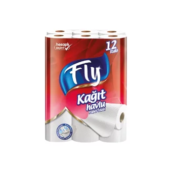 Fly 2 Katlı 12'li Rulo Kağıt Havlu