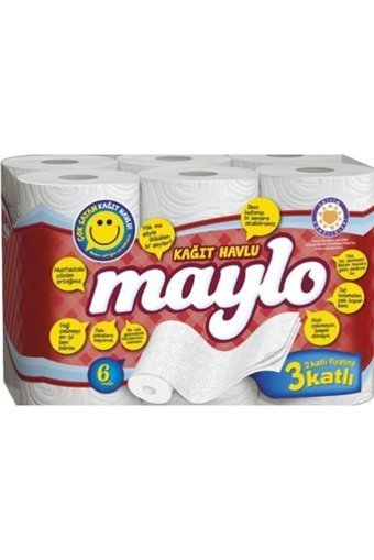 Maylo Süper 3 Katlı 12'li Rulo Kağıt Havlu