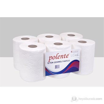 Polente İçten Çekmeli 6'lı Rulo Kağıt Havlu