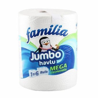 Familia Jumbo 3 Katlı Tekli Rulo Kağıt Havlu