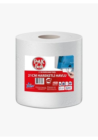 Paksoft Hareketli 2 Katlı 6'lı Rulo Kağıt Havlu