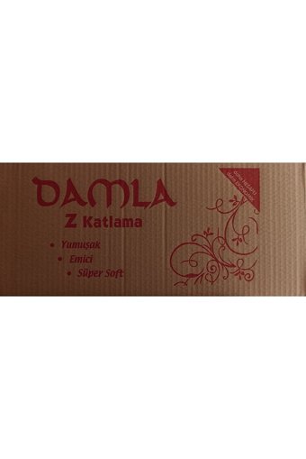 Damla 2 Katlı 200 Yaprak Z Katlama Kağıt Havlu