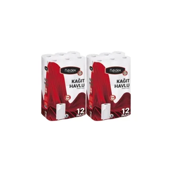 Flodex 2 Katlı 2x12'li Rulo Kağıt Havlu