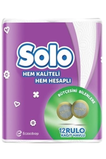 Solo Akıllı Seçim 2 Katlı 2x12'li Rulo Kağıt Havlu