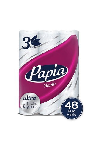 Papia 3 Katlı 48'li Rulo Kağıt Havlu
