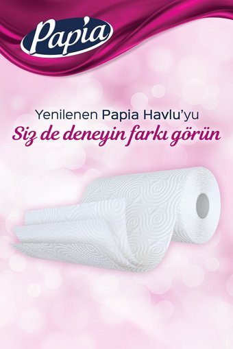 Papia 3 Katlı 48'li Rulo Kağıt Havlu