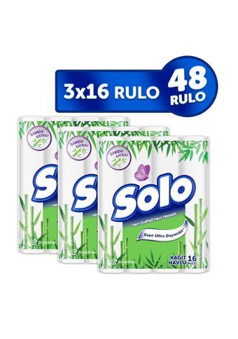 Solo Bambu Katkılı 2 Katlı 48'li Rulo Kağıt Havlu