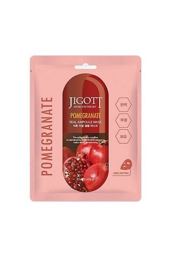 Jigott Real Ampul Pomegranate Nemlendiricili Kağıt Yüz Maskesi