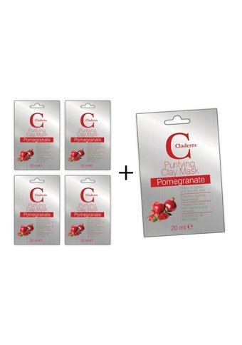 Claderm Pomegranate 5'li Avantaj Killi Krem Yüz Maskesi 5x20 ml