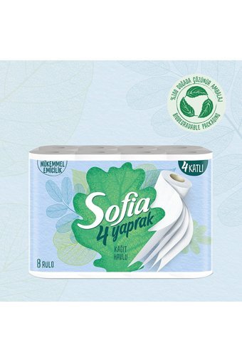 Sofia 4 Katlı 8'li Rulo Kağıt Havlu