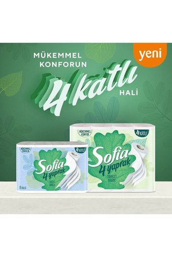 Sofia 4 Katlı 8'li Rulo Kağıt Havlu