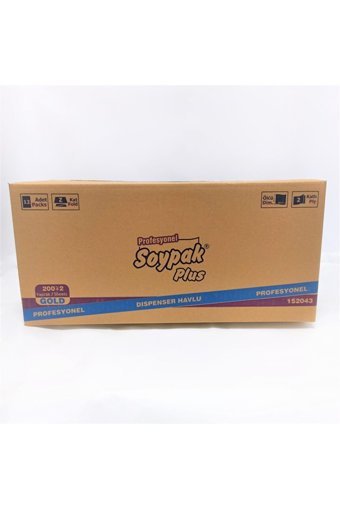 Soypak Plus 2 Katlı 200 Yaprak Z Katlama Kağıt Havlu