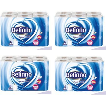 Belinno Deluxe 3 Katlı 85 Yaprak 6'lı Rulo Kağıt Havlu