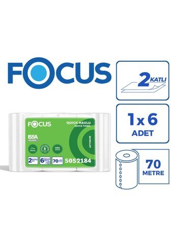Focus Optimum Fotoselli 2 Katlı 6'lı İçten Çekmeli Kağıt Havlu