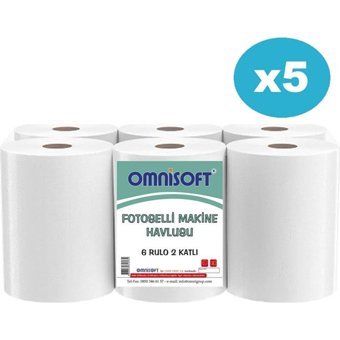 Omnisoft Fotoselli Hareketli 2 Katlı 30'lu Rulo Kağıt Havlu