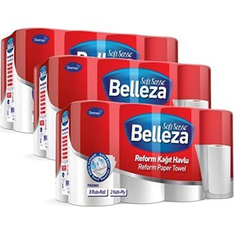 Belleza Reform 2 Katlı 90 Yaprak 24'lü Rulo Kağıt Havlu