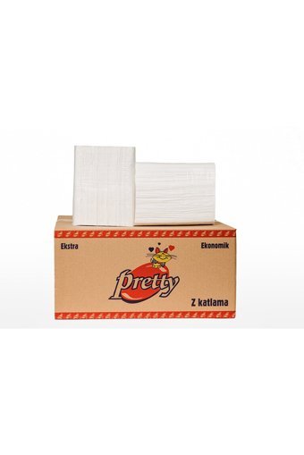 Pretty 2 Katlı 90 Yaprak 12'li Z Katlama Kağıt Havlu