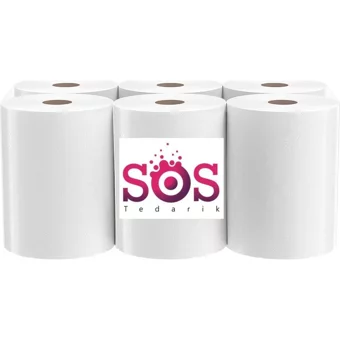 Sos Tedarik İçten Çekmeli 2 Katlı 6'lı Rulo Kağıt Havlu 3 kg