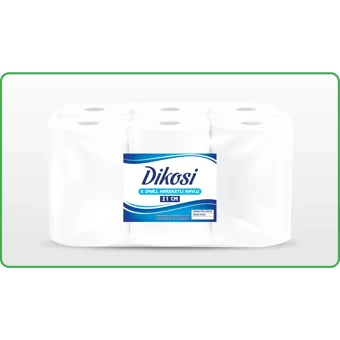 Dikosi X-Small Hareketli 2 Katlı 6'lı Rulo Kağıt Havlu