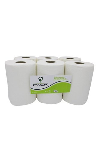 Pack İçten Çekmeli 2 Katlı 6'lı Rulo Kağıt Havlu