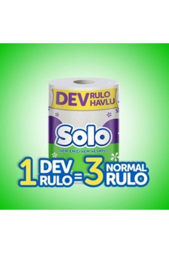 Solo Dev 2 Katlı 4'lü Rulo Kağıt Havlu