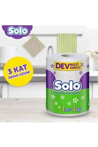 Solo Dev 2 Katlı 4'lü Rulo Kağıt Havlu