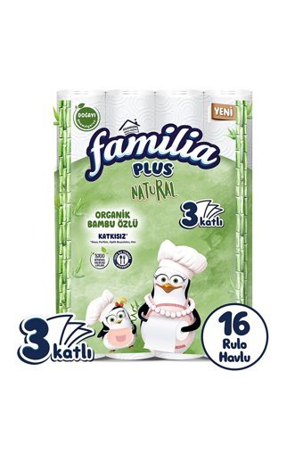 Familia Natural Kokulu 3 Katlı 16'lı Rulo Kağıt Havlu