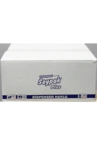 Soypak Dispenser 2 Katlı 150 Yaprak 12'li Z Katlama Kağıt Havlu