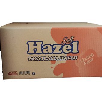 Hazel Dispenser 2 Katlı 200 Yaprak 12'li Z Katlama Kağıt Havlu