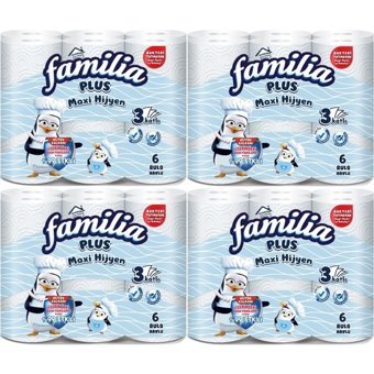 Familia Plus Maxi Hijyen Kokulu 3 Katlı 24'lü Rulo Kağıt Havlu