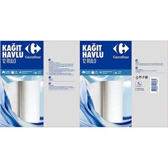 Carrefour 2 Katlı 12'li Rulo Kağıt Havlu